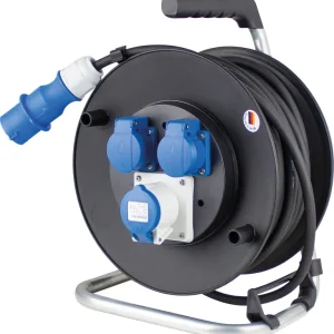 as-Schwabe CEE-Kabeltrommel Profi CEE-Stecker auf CEE-Dose & Schutzkontakt-Dose 25 m / 2,5 mm² Must-Have