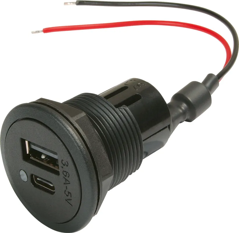 Power USB-C/A Doppelsteckdose EV 12-24V Ausverkauf