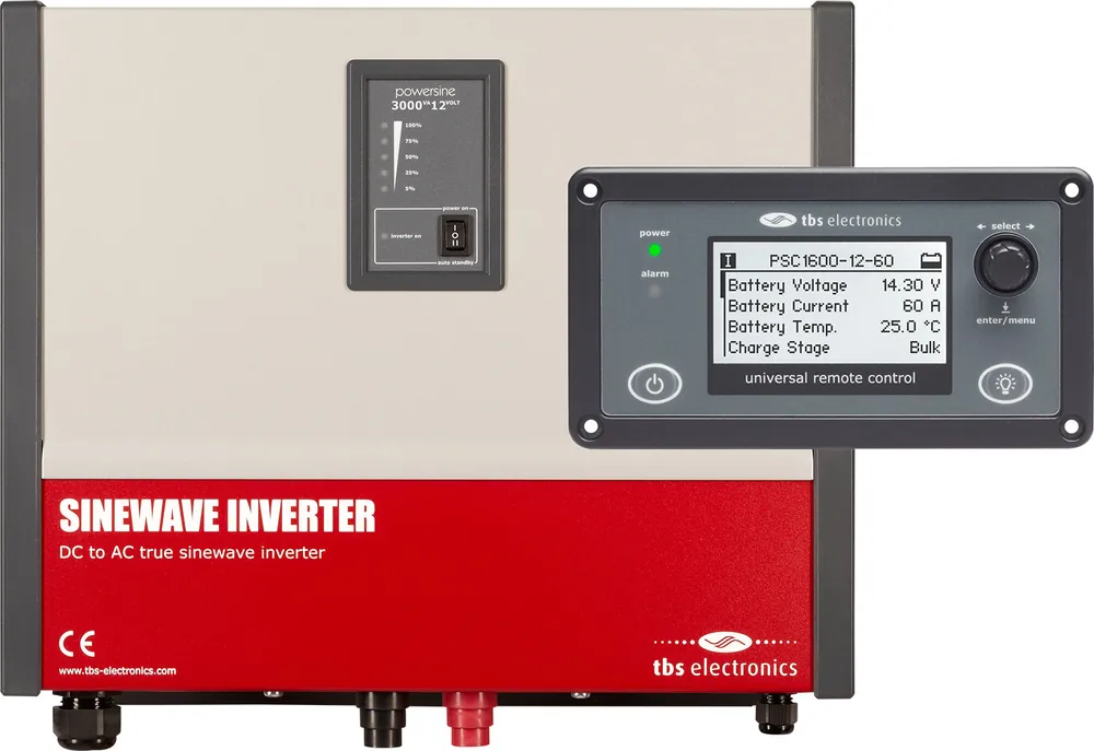 tbs electronis Powersine Wechselrichter mit RemoteControl Solange Der Vorrat Reicht