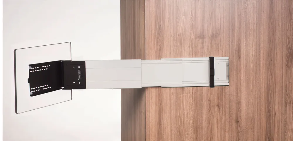 Caratec Flex CFA102L TV Halter seitlicher Auszug silber Direkt Vom Hersteller