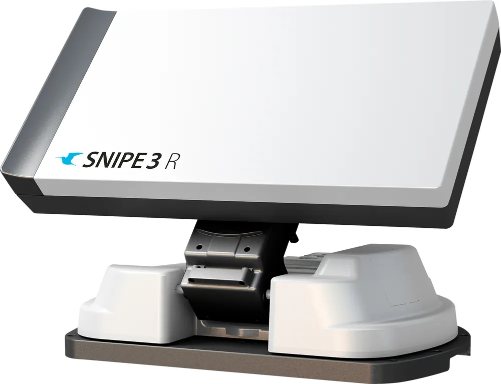 Begrenztes Angebot Selfsat Snipe 3 R Black Line vollautomatische Flachantenne mit Fernbedienung / Auto Skew