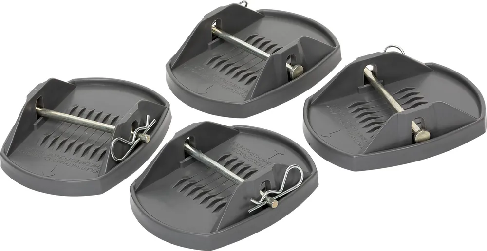 Versand Am Gleichen Tag Berger Caravan Foot Stützplatten 4er-Set