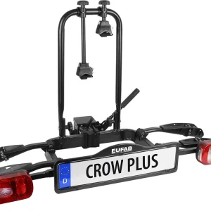 Direkt Vom Hersteller Eufab Crow Plus Kupplungs-Fahrradträger für 2 Fahrräder, E-Bike geeignet