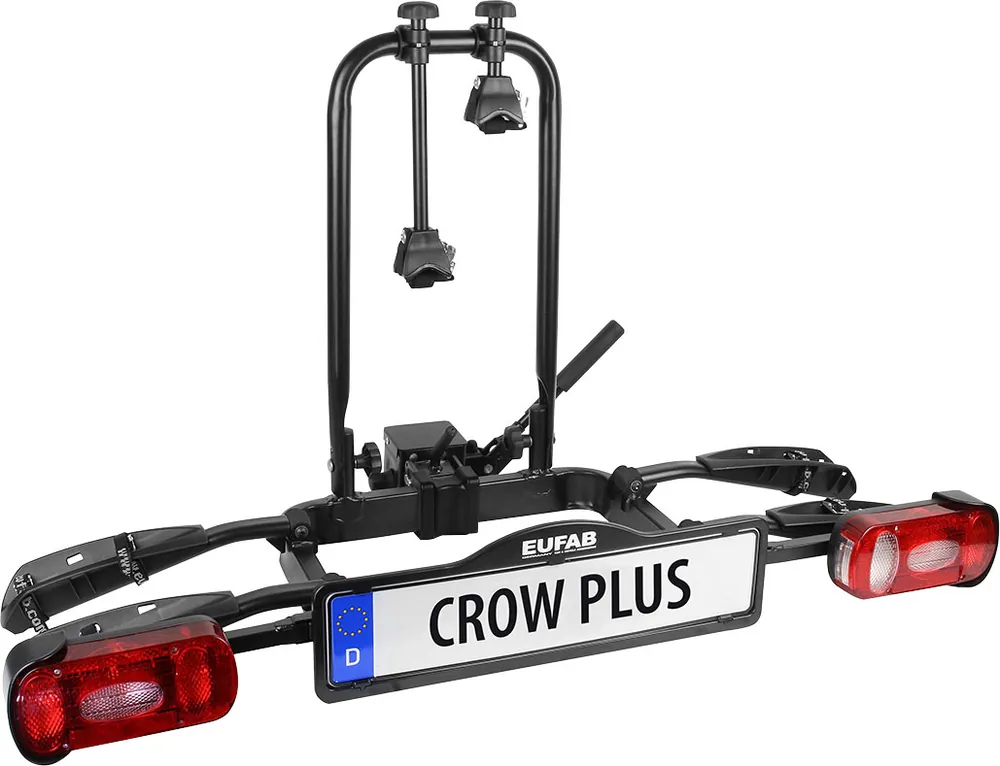 Direkt Vom Hersteller Eufab Crow Plus Kupplungs-Fahrradträger für 2 Fahrräder, E-Bike geeignet