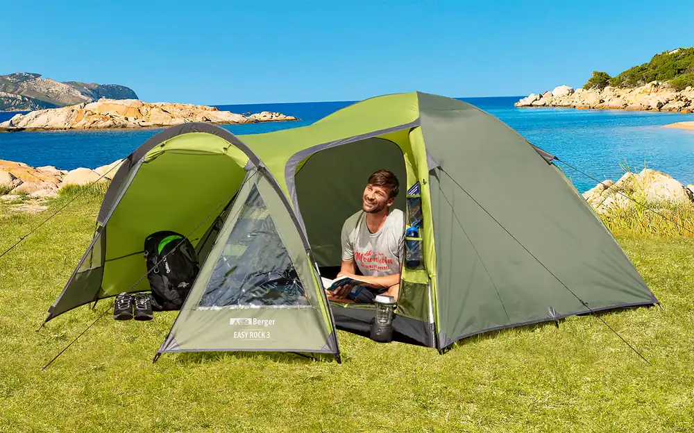 Top-Seller Berger Easy Rock 3 Kuppelzelt für 3 Personen