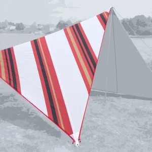 Bent Sonnensegel / Tarp Canvas Allover Set inklusive Stahlaufstellstange Schnäppchen