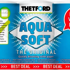 Schneller Versand Thetford Aqua Soft ComfortPlus Toilettenpapier (6 Rollen)