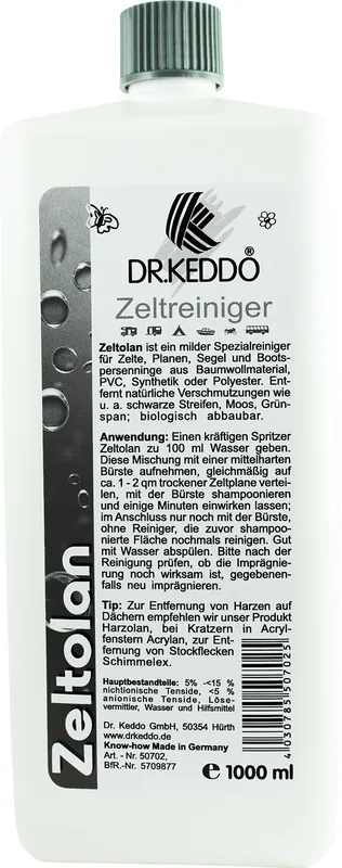 Dr. Keddo Zeltolan Zeltreiniger 1 Liter Letzte Chance