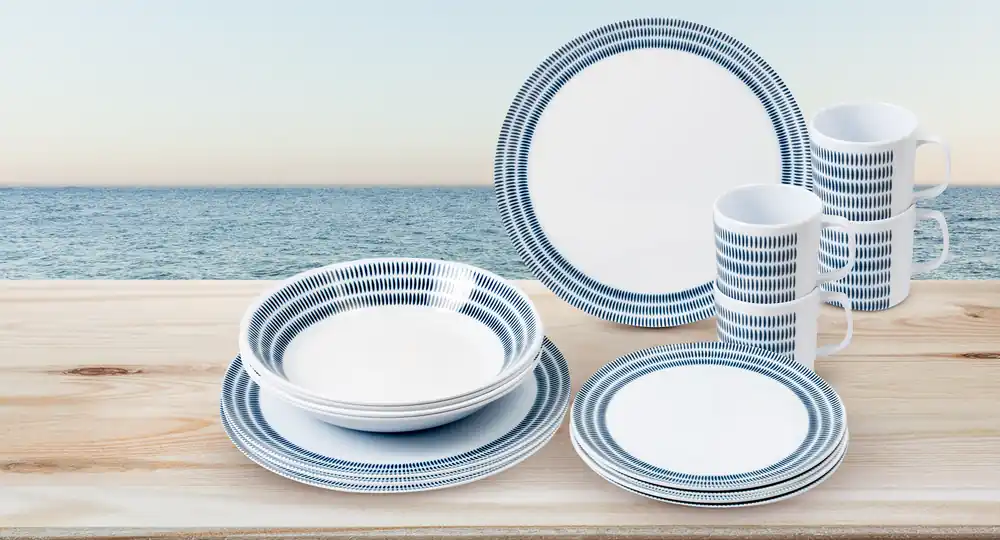Brunner Bluebay Melamingeschirr-Set 16tlg Must-Have
