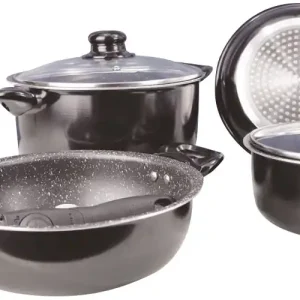 Gimex Black Line Kochtopf-Set 7-tlg. Kracherpreis