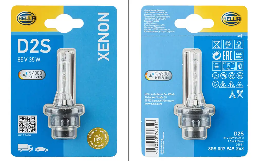 Hella D2S Xenon Gasentladungslampe 85 V / 35 W Aktuell
