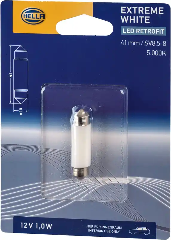 Markenware Hella LED Festoon Innenraumleuchte 41 mm 12 V