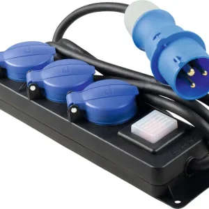 Markenprodukt Profi Verteiler Steckdosenleiste 3-fach IP44