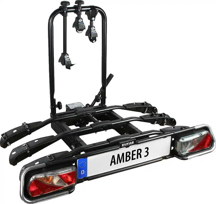 Eufab Fahrradträger Anhängerkupplung Amber III für 3 Fahrräder, E-Bike geeignet Mega-Angebot