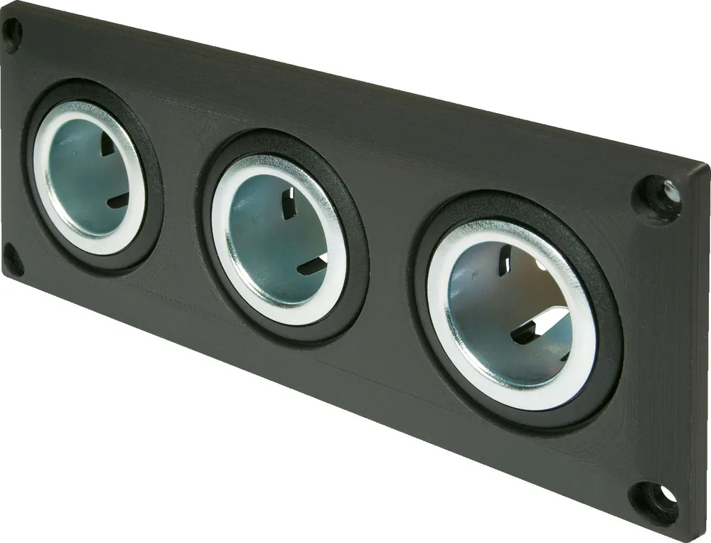 Expressversand Pro Car Einbausteckdose mit 3 Powersteckdosen