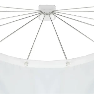 Expressversand Wenko Edelstahl 12-Arm-Duschvorhanghalter (ohne Duschvorhang)