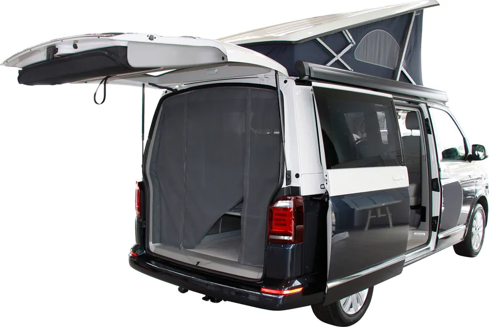 Direktkauf Hindermann Insektenschutzvorhang Heckklappe VW T5 / T6 Multivan / California