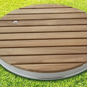 Must-Have Breuer Fontana Gartendusche / Bodendusche Holz rund