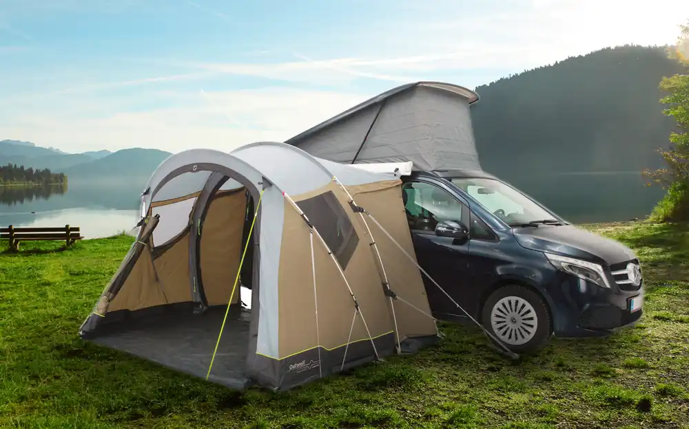 Sichere Zahlung Outwell Lakecrest Busvorzelt mit Aluminiumgestänge und herausnehmbarem Boden