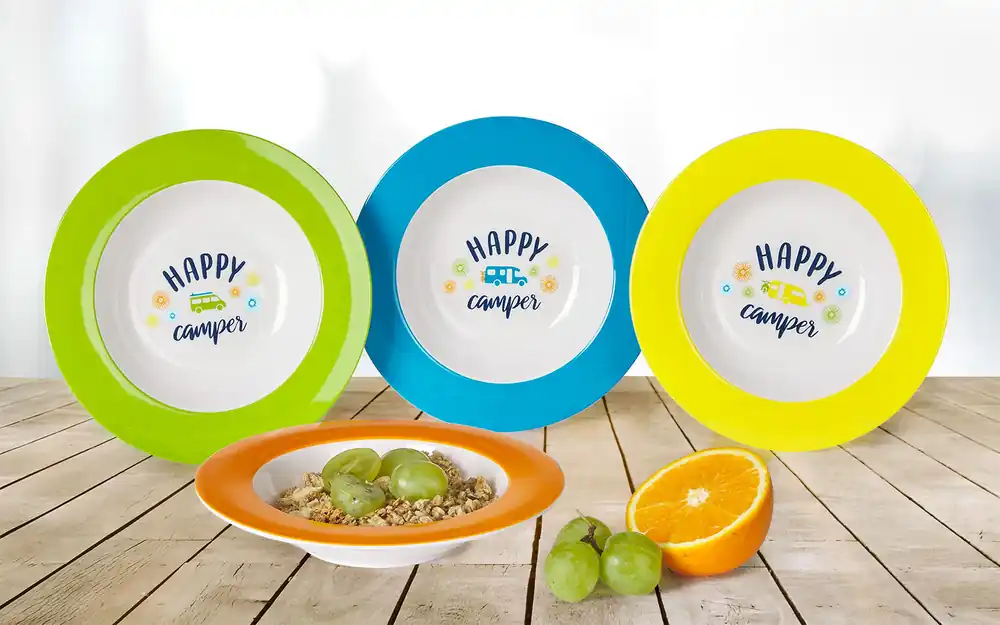 Jetzt Bestellen Berger Happy Camper Melamin Suppenteller-Set 4tlg.