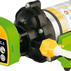 Heißes Angebot Lilie IQflo 11.1 Wasserdruckpumpe inkl. 2 Aufschraubtüllen 10 mm 12V 2,4 bar 11 l/min