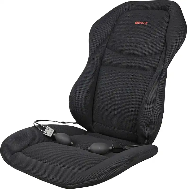 Sitback 3D Sitzauflage Fahrzeug Seitenkontur/Lordose 3D Black Mega-Angebot