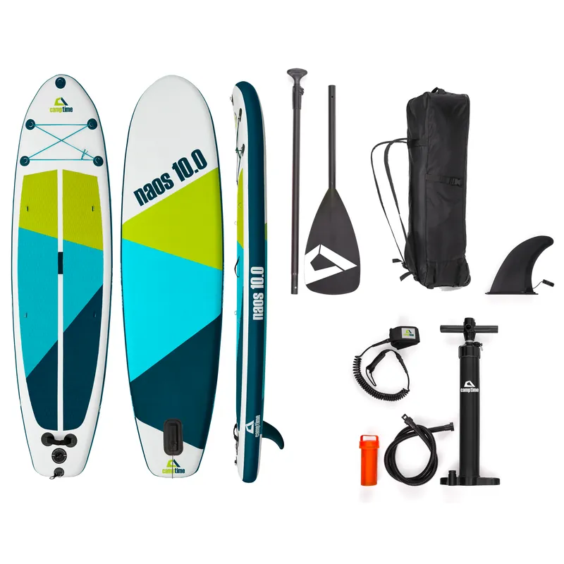 Sofort Bestellen Camptime Naos 10.0 SUP Set aufblasbares Stand Up Paddling-Board inkl. Paddel und Luftpumpe