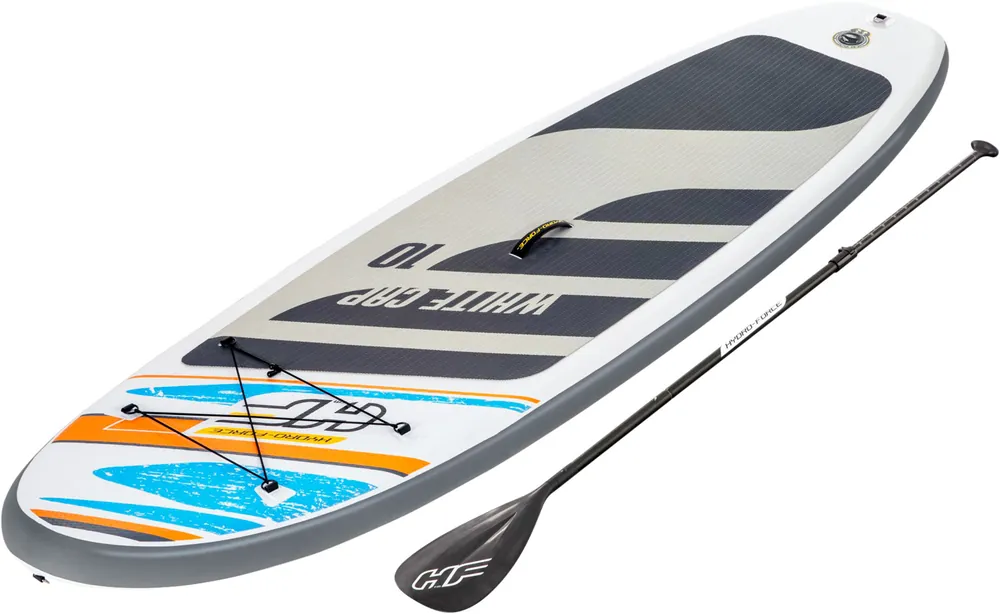 Sofort Bestellen Bestway White Cap SUP aufblasbares Stand-Up Paddling Board inkl. Paddel und Luftpumpe