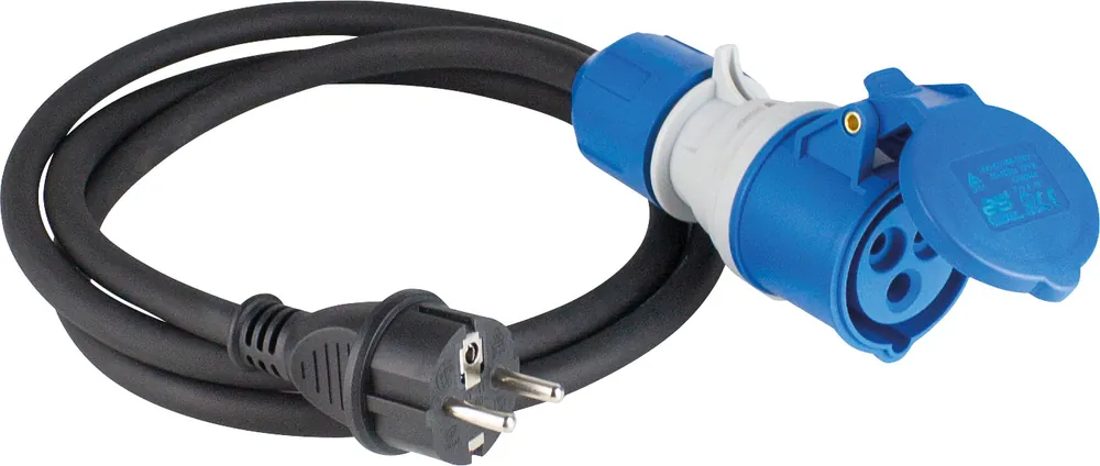 Abverkauf AS-Schwabe Powerlight CEE Adapter 16 A / 3-polig/ 230 V / 1,5 Meter
