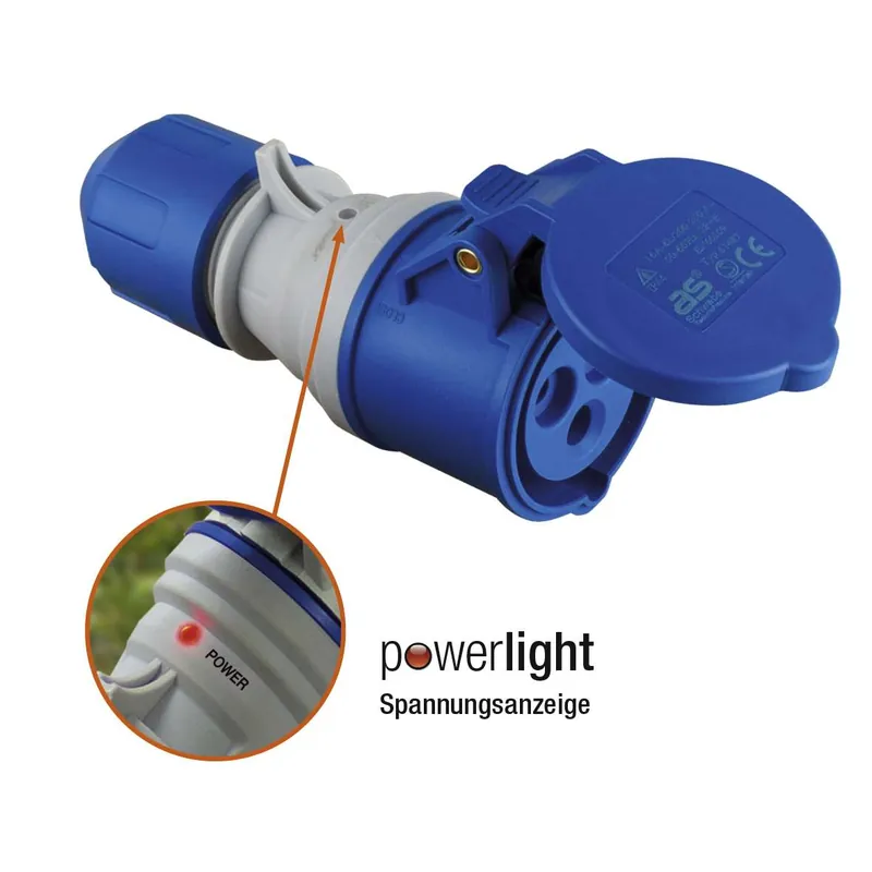 AS-Schwabe Powerlight CEE Kupplung mit Klappdeckel Schnäppchen