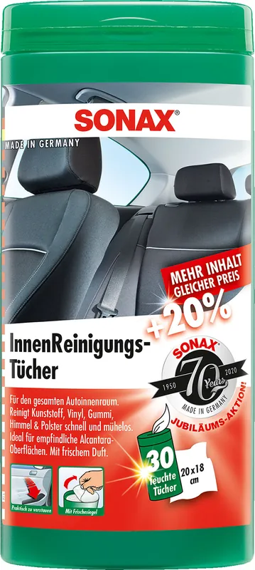 Versand Am Gleichen Tag Sonax Fahrzeug Innenreinigungstücher 30 Stück