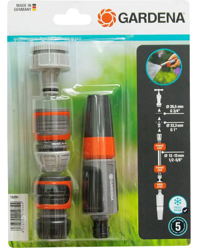 Gardena Grundausstattung Set Wasserhahn- und Schlauchverbindung 4-tlg. Must-Have