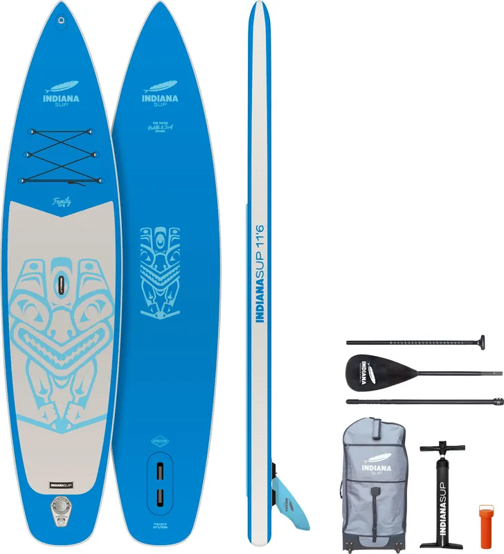 Top-Seller Indiana 11‘6 Family Pack Stand Up Paddling-Board inkl. Paddel und Luftpumpe