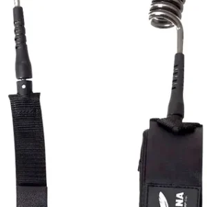 Schnäppchen Indiana SUP Coil Leash Sicherheitsleine schwarz