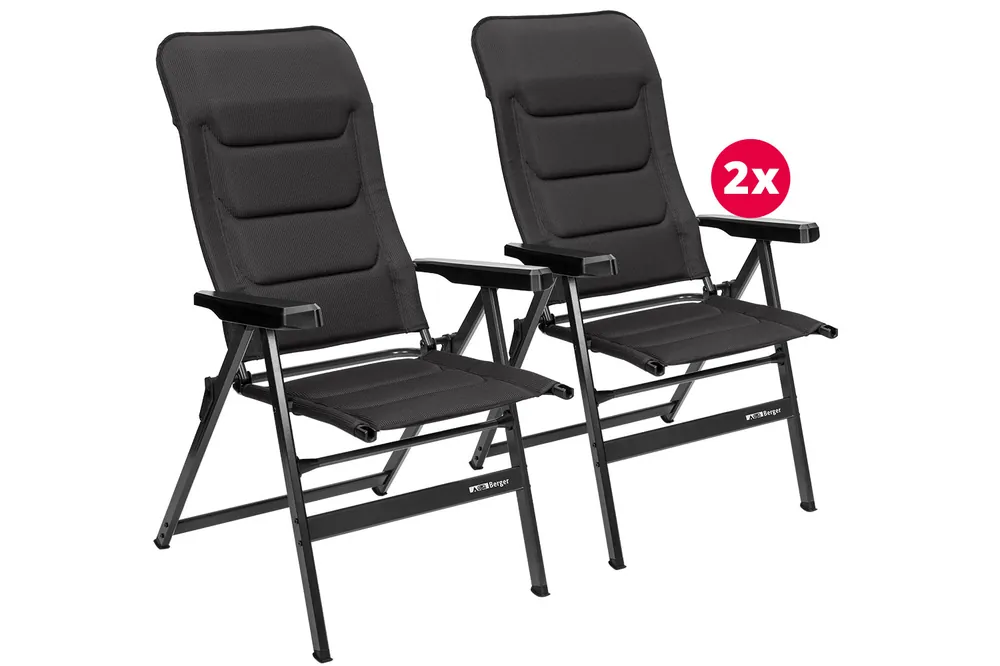 Neu Berger Novara XL Klappsessel Set 2 Stück