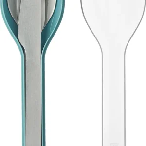 Aktuell Mepal Ellipse Edelstahl Besteck Set inkl. Schutzhülle 3-tlg.