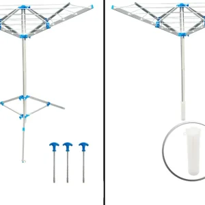 Meistverkauft ProPlus Wäschespinne mit Standfuß inkl. 3 Heringe