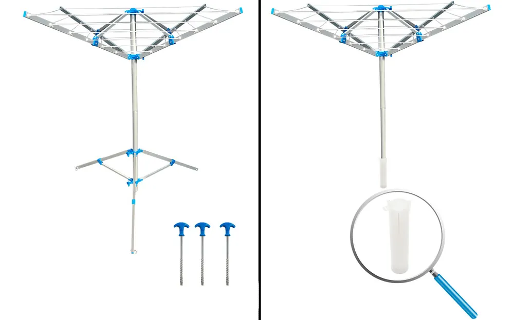 Meistverkauft ProPlus Wäschespinne mit Standfuß inkl. 3 Heringe