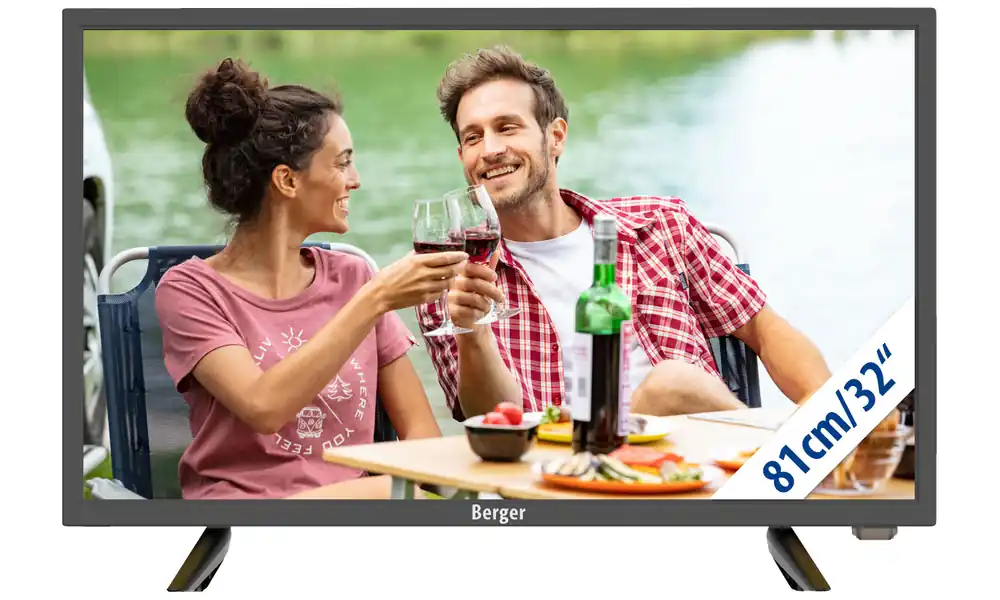 Berger Camping TV LED Fernseher mit Bluetooth 32 Zoll Direktkauf