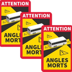 Neue Ware IWH Angles Morts Tote-Winkel-Aufkleber Set 3-teilig für Fahrzeuge über 3,5 t in Frankreich