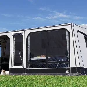 Preisknaller Wigo Sackmarkise mit Vorzelt Rolli Plus Ambiente Special für Hubbett Wohnwagen