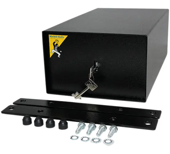 Mobil Safe Sitzsockelsafe mit Doppelbart-Sicherheitsschloss für Iveco Daily 40 x 22 x 14 cm Jetzt Kaufen