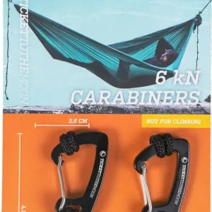 Meistverkauft Ticket To The Moon 6kN Aluminium Karabiner für Ausrüstung und leichte Hängematte 2 Stück