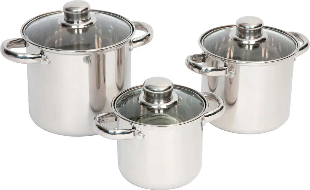 Bo-Camp Royal Plus Edelstahl Kochtopf Set 3-tlg. Markenware