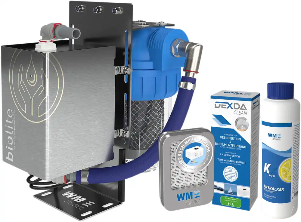 Sofort Bestellen WM Aquatec Komplett-Lösung Wasserhygiene / Wasserversorgung Set inkl. Wasserdesinfektionseinheit