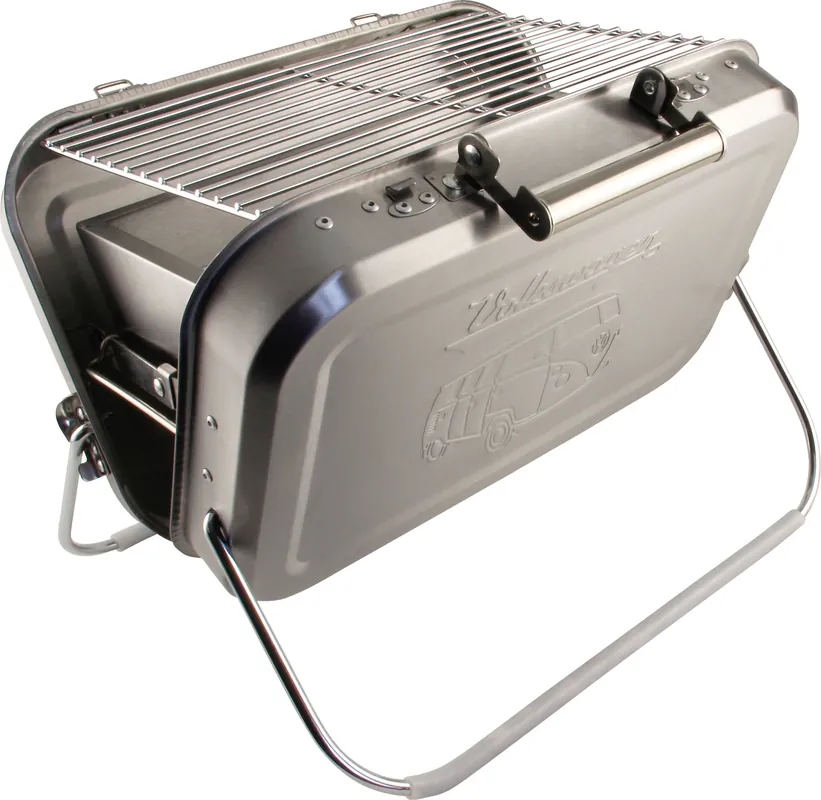 VW Collection T1 Bulli Edelstahl Holzkohle-Koffergrill Angebot