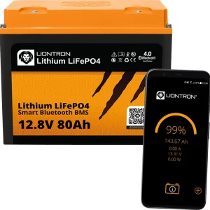 Wochenendangebot LIONTRON LiFePO4 LX Smart BMS Akku 12,8 V Bluetooth