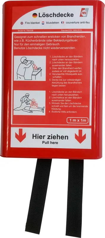 Feuerlöschdecke 100 x 100 cm Saisonangebot