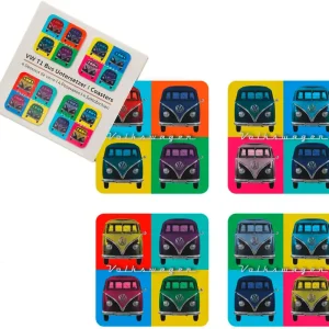 Meistverkauft VW Collection T1 Bus Untersetzer 4er Set für Tassen