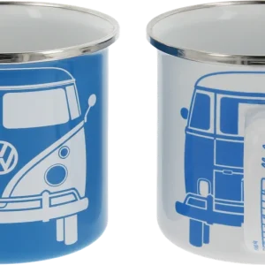 Preiswert VW Collection T1 Bus Emaille Tassen Set 2 Stück 350 ml